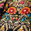 Traditional Phulkari Embroidered Chinnon Fabric Handmade